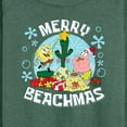 thumbnail image 3 of SpongeBob SquarePants - Merry Beachmas - Women's Lightweight French Terry Long Sleeve Shirt, 3 of 6
