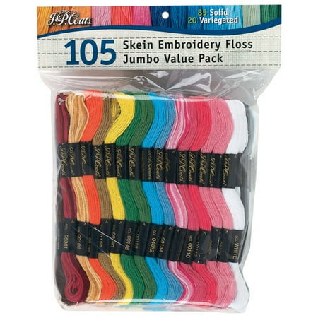 coats floss jumbo embroidery value pack