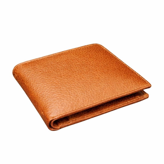 Hunar- Men’s Genuine Leather Bifold Wallet with Coin Pocket, 3 Card Slots, Secret Compartment & Cash Pocket – Tan Compact Wallet