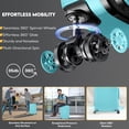 thumbnail image 4 of WINGOMART Ensemble de Bagages 2 Pcs Léger Durable PC+ABS Rigide, Roues Doubles Pivotantes, Cadenas TSA - 20 Po et 28 Po, 4 of 8