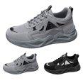 thumbnail image 4 of NOKIO Men's Running Sneakers Breathable L𝗈w Top Jogging Athlet𝗂c Shoes Versatile Hiking Sports Shoes Non-S𝗅ip Outdoor Casual Shoes Lightweight Thick-Soled for Back to College, 4 of 8