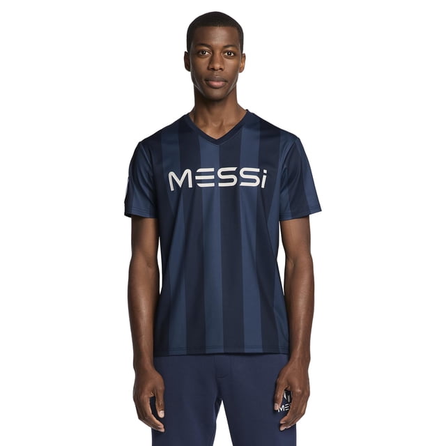 Camiseta Messi Heatwave con cuello en V, manga corta y corte estándar