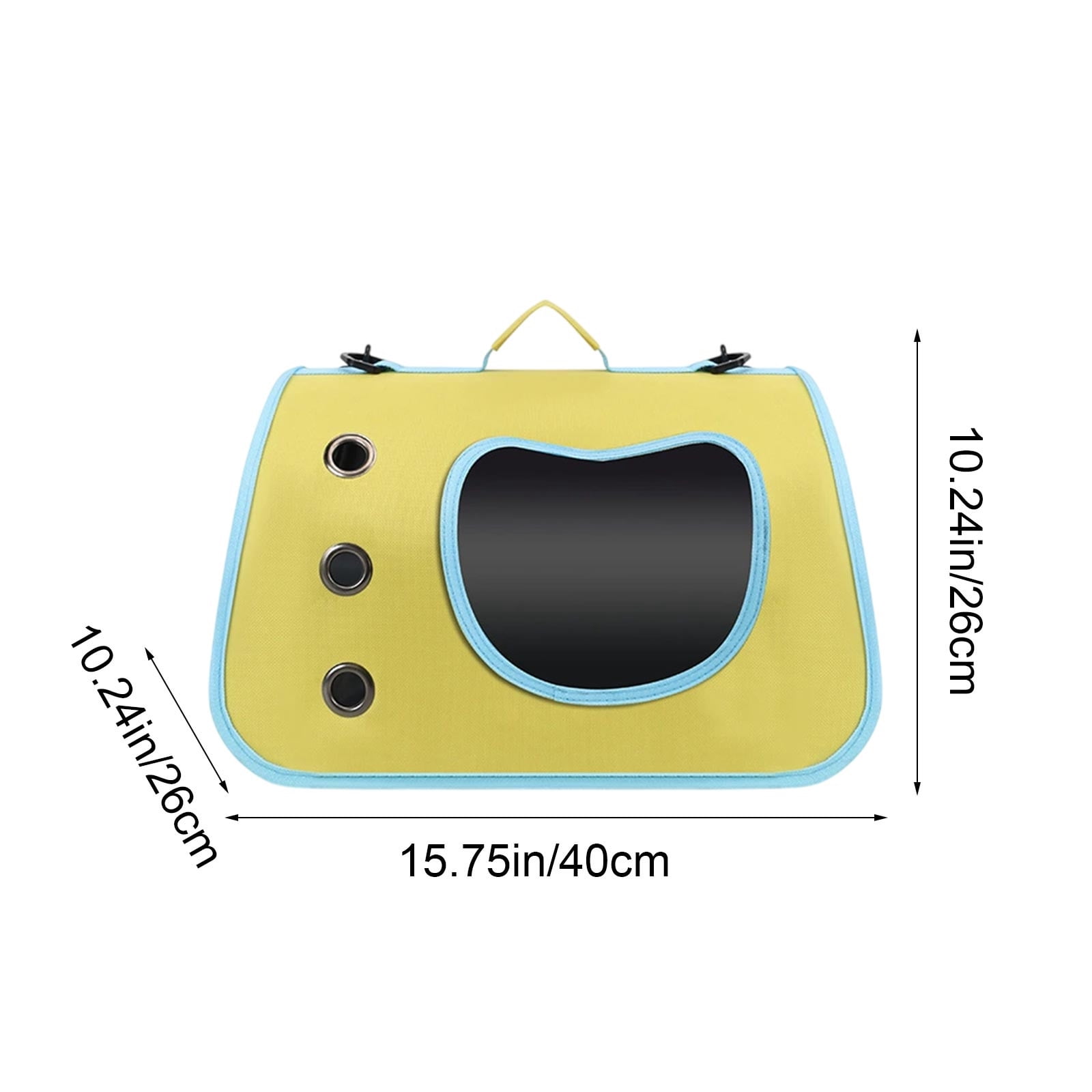 SingleShoulder Cats Carrier Portable Handheld Pet Bag for Outdoors Large Capacity Foldable Pet Backpack Cats Airline-Approved Carrier