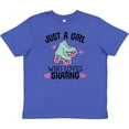 thumbnail image 3 of Inktastic Just a Girl Who Loves Skating Youth T-Shirt, 3 of 5