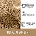 thumbnail image 4 of Ultra Soft Chenille Bathroom Rug, Thick Fluffy Super Absorbent Mat for Bathroom &amp; Kitchen, Non-Slip Backing, Quick Dry Machine Washable Rug for Home Decor (Stylish Design, 4 of 6