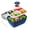 Navy Blue, variant on JOGGEIL Bento Box, Salad Container for Lunch, 68oz Large Salad Bowls with 4 Compartments, Salad Dressings Container for Salad Toppings, Snacks, Men, Women, Pink