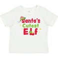 thumbnail image 3 of Inktastic Christmas Santa's Cutest Elf Boys or Girls Toddler T-Shirt, 3 of 5