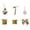 Gold, variant on ARVELLIA 24 Piece Assorted Christmas Tree Ornaments, Mixed Hanging Xmas Decorations, Candy Cane Gift Box Drum Baubles for Tree Wreath Garland