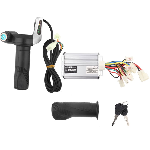 Controlador y controlador de velocidad con escobillas de motor de 1000 W Pantalla de batería Empuñadura giratoria del acelerador con bloqueo 48 V