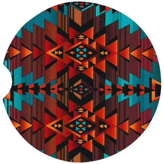 Car Coaster, Absorbent Stoneware Car Cup Holder Coaster, Set of 2