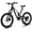 Black, variant on 20 Inch Full Suspension Mountain Bicycle, Magnesium Frame Mountain Bikes,Outdoor Cycling Bike with 7 Speeds