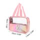 thumbnail image 3 of Ofertas Únicas 1 Pc Bolsa de Maquillaje Transparente con Letra K para Vacaciones y Actividades al Aire Libre Rosa PU, 3 of 3