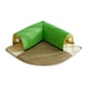 thumbnail image 2 of Cama para gatos Túnel de juegos Juguete para gatos Túnel de juegos para mascotas Cueva para gatos Hurón Gatito Interior verde, 2 of 9
