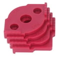 thumbnail image 3 of 4 Pcs Radius Jig Router Template ABS Wear Resistant Woodworking Corner Radius Jig Half Rounded Corner Positioner Red, 3 of 14