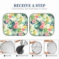 thumbnail image 7 of Uemuo Tropical Flowers Printed 2 PCS Car Windshield Sun Shade, Auto Sun Heat and UV Rays Blocker, Foldable Automotive Front Window Sunshade Protector, 7 of 7