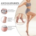 thumbnail image 6 of YOMYM 4 Pairs Women Cross Strap Non Slip Yoga Socks , Ballet Anti Skid Grip Barre Pilates Socks,  Low Cut No Show Grippy Socks for Ballet Dance, 6 of 8