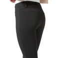 thumbnail image 2 of Fishers Finery Women's Ecofabric Ponte Knit Bootleg Dress Pant with Belt Loops (Black, S), 2 of 6