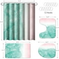 thumbnail image 2 of 4Pcs Boho Shower Curtain Set for Bathroom, 72X72 Inch Weighted Fabric Curtain with Rugs,Toilet Lid Cover,Bath Mat, Waterproof Shower Curtain for Bathtubs,Shower Stalls, 2 of 7