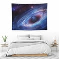 thumbnail image 3 of FUMJ  Galaxy Tapestry Blue Starry Sky Tapestry Universe Space Tapestry Wall Hanging Psychedelic Tapestry Mysterious Nebula Stars Wall Tapestry for Beding Living Room Dorm, 3 of 7