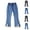 2025B-Blue, variant on MKOSPLRT Bell Bottom Jeans for Girl Elastic Waist Bootcut Jeans Trendy Love Heart Ripped Denim Pants Solid Flare Jeans with Pocket 3-14 Years