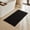 Black, variant on Waffle Bath Mat, Small Boho Bathroom Rugs Non Slip Washable, Ultra Soft Super Absorbent Quick Dry Farmhouse Bathroom Decor, 16" x 24", Khaki