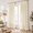 Beige White-40"W x 102"L (Pack of 2), variant on Cream 40"W x 120"L (Pack of 2) Triple Pinch Pleated Light Filtering Curtain Panels