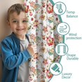 thumbnail image 3 of Blackout Kids Curtains,Pioneer Flower Floral Print Pattern Childrens Insulated Curtains Set Of 2,Bedroom Essentials,Toddler Room Decor 42"x54", 3 of 5