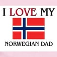 thumbnail image 2 of CafePress - I Love My Norwegian Dad Infant Bodysuit - Baby Light Bodysuit, Size Newborn - 24 Months, 2 of 4