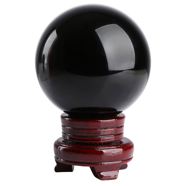 unbranded 1Jgo Bola De Cristal Con Base De Madera Adorno Decorativo Para Y Oficina