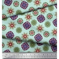 thumbnail image 3 of Soimoi Modal Satin Tissu Mandala Kaléidoscope Décor Tissu Imprimé Yard 42 Pouces de Large, 3 of 3