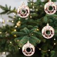 thumbnail image 4 of xihome Paquete de 4 adornos navideños de plstico en forma de estrella para la punta del rbol, decoraciones colgantes de donas, dulces y bagels para la decoracin navideña del rbol., 4 of 6