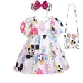 thumbnail image 1 of Disney-vestido estampado de Minnie Mouse para niños y niñas, manga hinchada, princesa linda, ropa informal para bebés de 2 a 10 años, Verano, 1 of 5