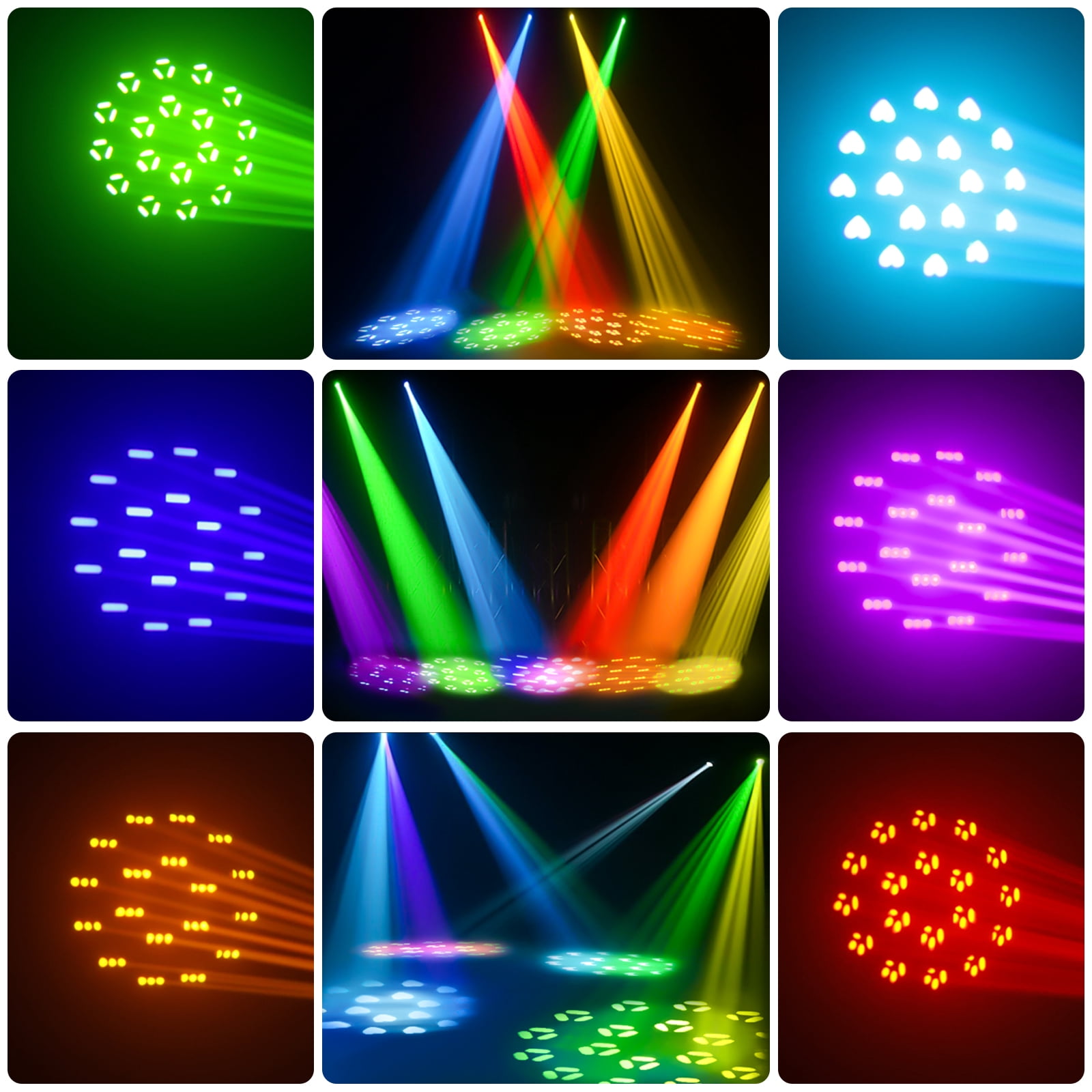 150W LED Moving Head Light RGBW Gobo Beam Stage DMX Spot Lighting DJ Disco Show
