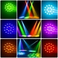 thumbnail image 3 of 2Pack 150W 8 Prism Moving Head Lights DJ Lights Spotlights 15 Gobos 13 Colors DMX 512 with Sound Activated for Christmas Wedding Party, 3 of 11