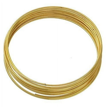 The Beadsmith Plated Memory Wire - 1.75” Diameter - 12 Coils Each - Gold Color - Stainless Steel - Create Multi-Strand DIY Round Wire Bracelet Jewelry