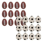 12/24PCS Sports Eggs for Birthday Stuffers 2.2*1.6Inch Sports Eggs Fillable for Birthday Party Supplies Soccer Football Baseball Basketball Easter Egg Empty for Team Party