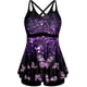 thumbnail image 1 of Traje de baño Tankini Hanna Nikole para mujer con pantalones cortos, color morado M, 1 of 6