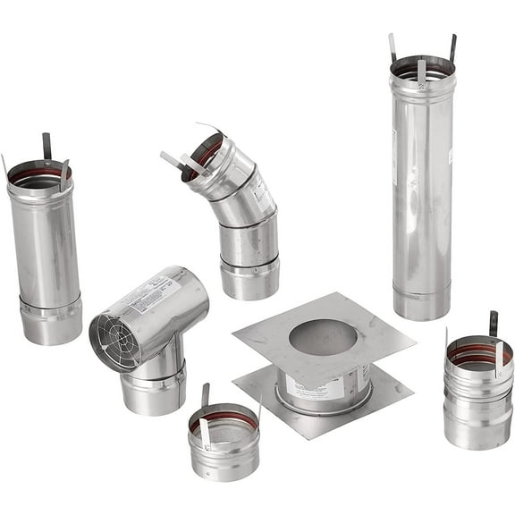 Mr. Heater 4 inch Stainless Steel Horizontal Vent Kit for Big Maxx MHU50 and MHU80 Unit Heaters