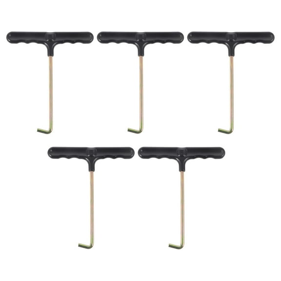 Raindrops Tighteners 5-Pack Black Ergonomic Design Plastic and Iron Accessories for Shoes