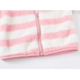 thumbnail image 5 of Diufon Spring Fleece Hoodies for Toddler Kids Baby Girls Boys Striped Fuzzy Jacket Zipper Long Sleeve Coat, 5 of 8