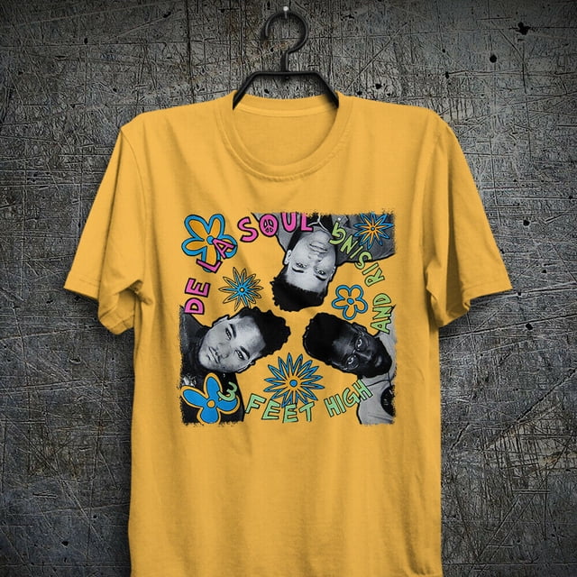 De La Soul Album Men T-shirt Yellow Unisex Tee All Sizes S-5XL 1F842 XXL white