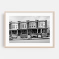 thumbnail image 2 of Residential Charles Village B&W - Baltimore Maryland Photography Architecture Black and White Street Photography City Vintage Unframed Wall Art Print 40 x 60 inches, 2 of 7