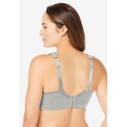 Comfort Choice Women's Plus Size Wireless Back-Close Lounge Bra