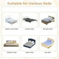 thumbnail image 3 of Spaco 60-Inch Foldable Bed Rail Swing Down Baby Bed Guard Rail with Adjustable Safety Strap-Grey, Bed Rail for Queen, King, Twin, and Bunk Size Beds, 3 of 8