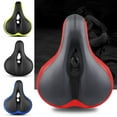 thumbnail image 4 of SPRING PARK Comfortable Bike Seat- Wide Bicycle Saddle Padded Soft Bike Cushion with Shock Absorbing Reflective Universal Fit for Indoor/Outdoor Bikes with Reflective Strip, 4 of 7