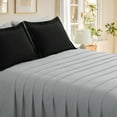 thumbnail image 3 of RUIKASI 5 Pieces Black/Light Grey Twin Bed Comforter Set with Sheets - Bed in a Bag with Comforter and All Season Sheets, Pillowcases, 3 of 7