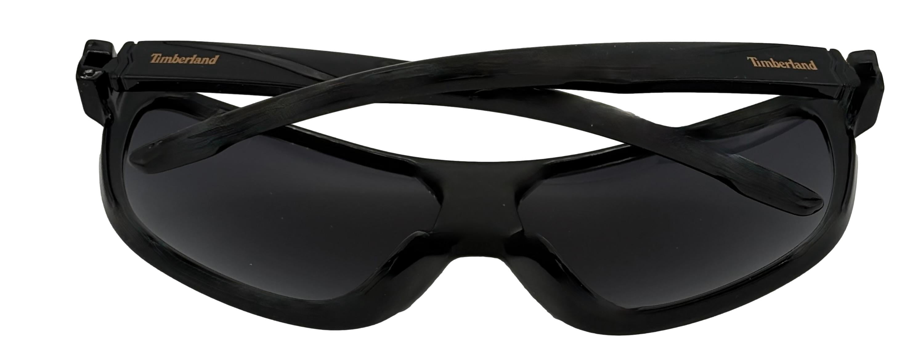 Timberland Sunglass Mens Black Plastic Rectangle Shield, Gradient Lens TB7192 1B
