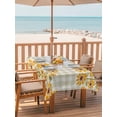 thumbnail image 2 of 60x84 Inch Outdoor Tablecloth with Umbrella Hole Zipper Rectangle Spring Sunflowers Rectangular Tablecloths Outside Waterproof Plaid Vintage Botanical Painting Patio Table Cover for Picnic Party, 2 of 8