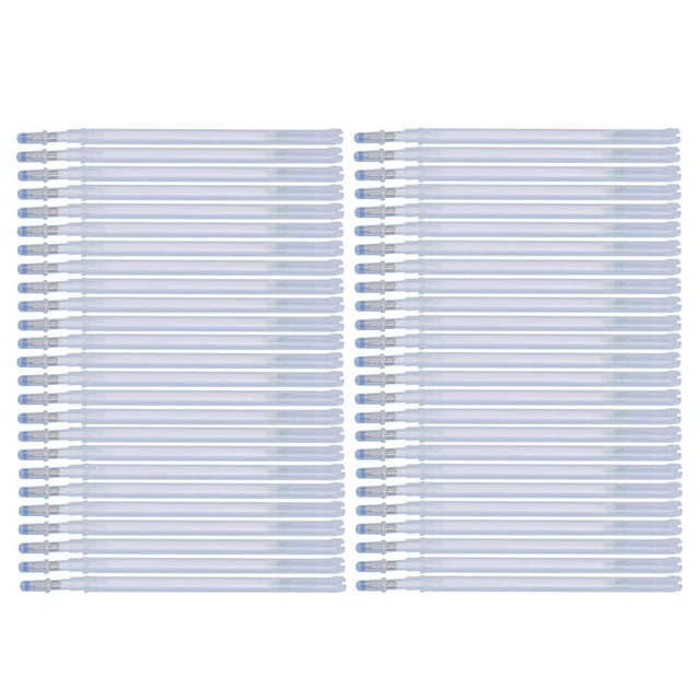 Recambios de bolígrafo borrables con calor, recambios de de tela, temperatura que desaparece DIY para sastres, herramienta de , Blanco Grueso 50pcs Soledad Recambio de bolígrafo borrable con calor