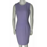 Calvin Klein Women's Scuba Crepe Sheath Dress Purple Size 6